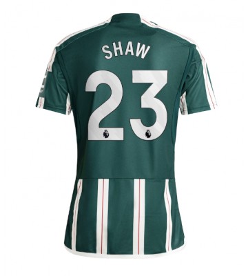 Manchester United Luke Shaw #23 Udebanetrøje 2023-24 Kort ærmer